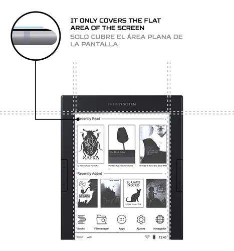 Protector Pantalla Antishock Para Energy Sistem Ereader Max