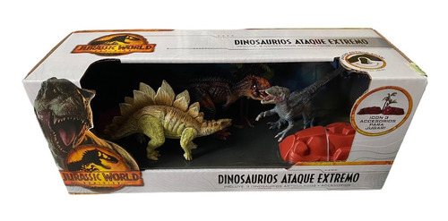 Set 3 Mini Dinosaurios 6cm Artic Jurassic World Ataque Extre