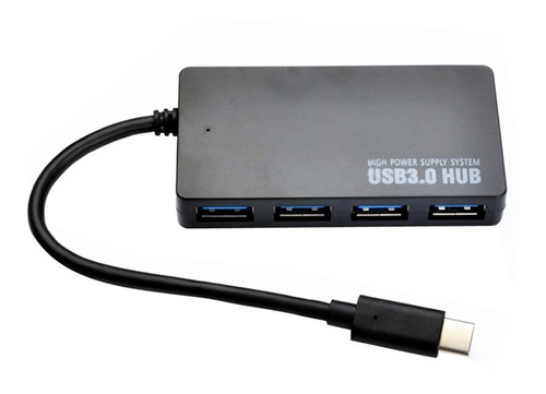 Hub Adaptador Usb Tipo C Thunderbolt 3.0 X 4 Portas Usb 3.0