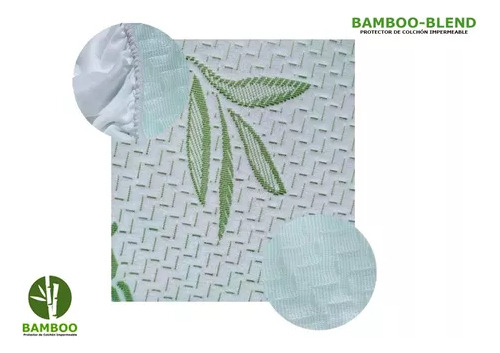 Matress Cover Funda Antiacaros Impermeable Bamboo Individual