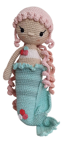 Muñeca Sirena Tejido Al Crochet - Regalo - Amigurumis