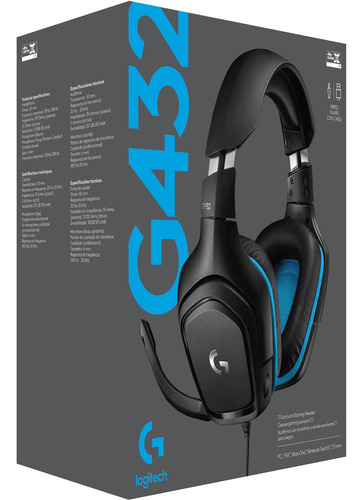 Imagen 4 de 5 de Auriculares Gamer Logitech G432 7.1 Xbox Ps4 Nintendo Pc