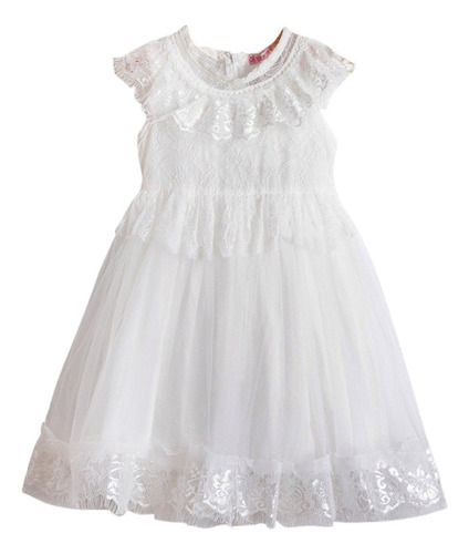 Vestido Infantil Sin Mangas Princess Show Dance Lace Girls