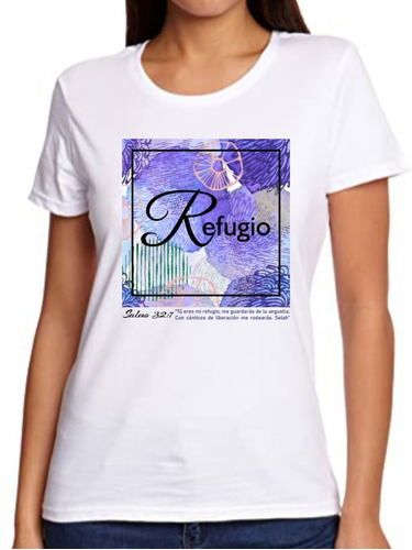 Remera Cristiana P/ Dama  Refugio 