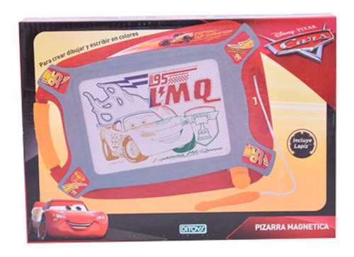 Imagen 1 de 2 de Cars Pizarra Magnética Ditoys Disney Pixar