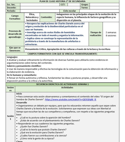 Planeación Historia 3 Sintetica Y Proyectos Secundaria (Reacondicionado)