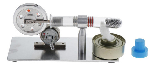 Mini Motor De Aire Caliente Stirling Modelo Con Led - Extern