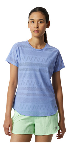 Remera New Balance De Dama - Q Speed Jacquard S - Wt13277vvo