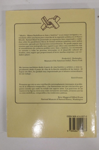 Mudra - Manos Simbolicas En Asia Y America - Samuel Marti (Usado)