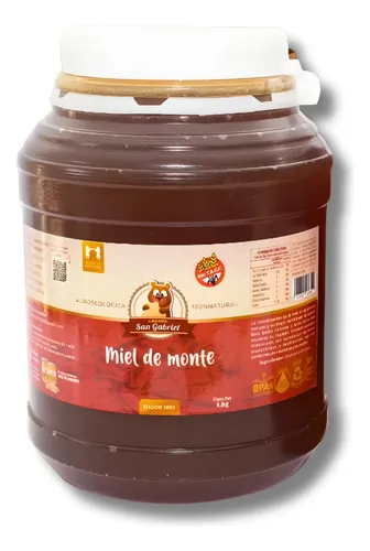 Miel De Monte Pura 4kg Sin Gluten | Natural Y Agroecológica