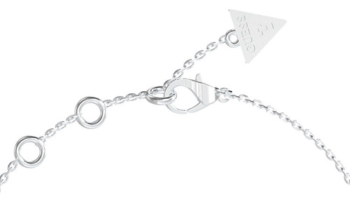 Pulsera Guess Plateado Mujer Acero Inoxidable Lily Diámetro 9 Cm Largo 18 Cm