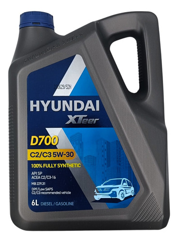 Aceite 5w-30 Hyundai Xteer Diesel Ultra C3 Dpf Sn 6 Lt. 