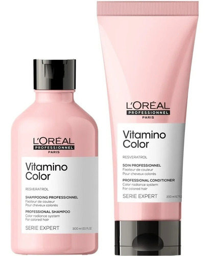 Shampoo+ Condition Para Cabello Teñido Loreal Vitamino Color