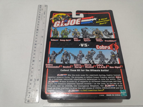 Snake Eyes Vs Storm Shadow Gijoe Hasbro 2001 (Usado)