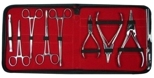 Kit Para Perforadores De 8pcs En Acero Inoxidable.