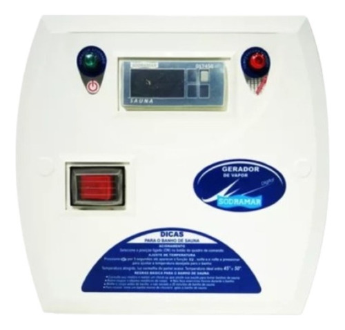 Sauna Vapor Steam Inox 18kw + Comando Digital 30m³ 220/380v