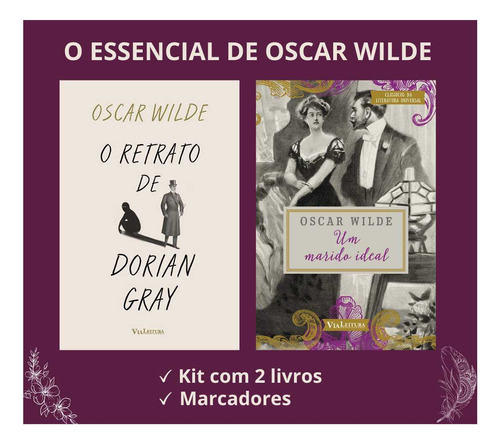 Livro Kit Oscar Wilde: O Retrato De Dorian Gray + Um Marido 