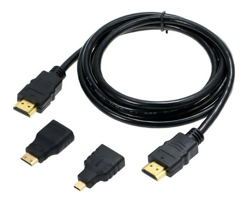 Cable Hdmi 1.5 Mts 3 En 1 V1.4 Hdtv Irm / Angelstock