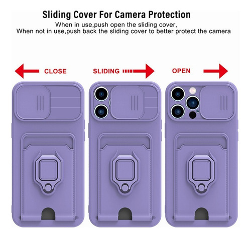 Funda For Xiaomi Redmi Con Protección De Cámara Y Soporte