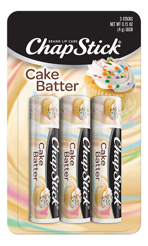 Chapstick Collection Cake Batter  Lip Balm Blister 3 U Orig