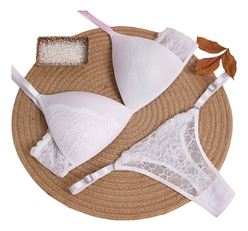 Conjunto Odet Art 2075 Triangulito Soft Algodón C/ Puntilla
