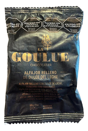 Caja 12 Alfajores Chocolate La Goulue Dulce De Leche Premium