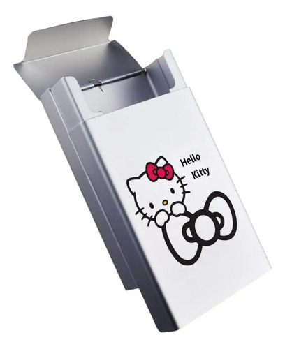 Estuche Para Cigarros Cigarrera Aluminio Hello Kitty Sanrio