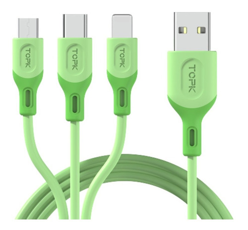 Cable Magnético Carga Rápida Micro Usb/ C /ios Topk 3a