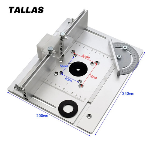 Inserção De Placa De Roteador Cutout Router Table Silver