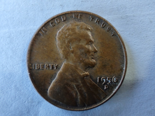 Moneda Estados Unidos One Cent 1956 D Lincoln Head (x735