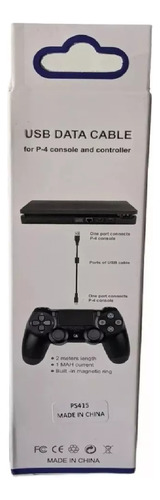 Cable De Carga Usb C/ Filtro Para Joystick Ps4 Playstation 4
