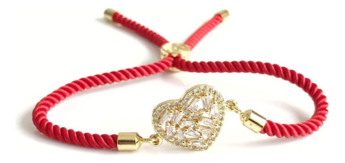  Pulsera Roja De San Valentín Conector De Amor Corazó...