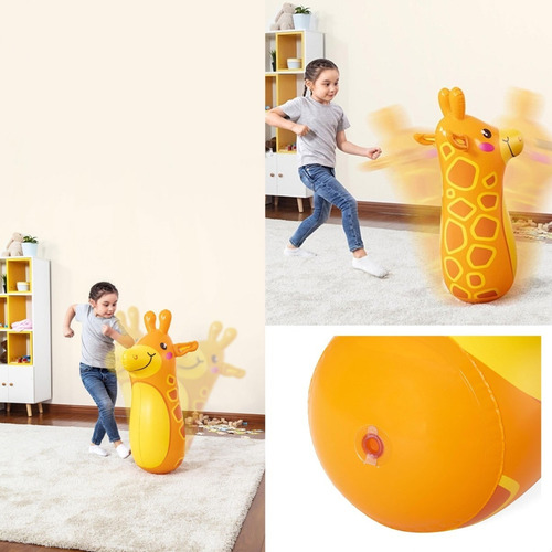 Imagen 4 de 9 de Involcable Punching Inflables Infantil Didactico Jirafa