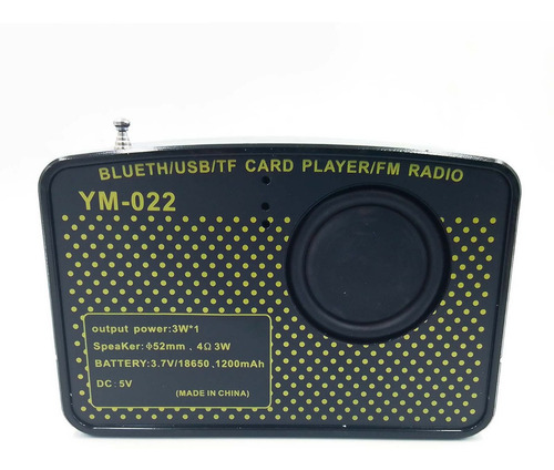 5pzs Bocina Radio Bluetooth Vintage Recargable Usb Portatil