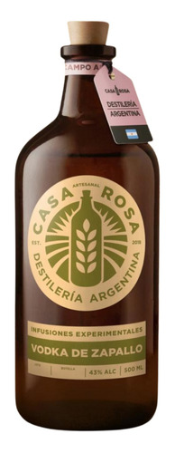 Vodka Casa Rosa Zapallo 500ml.