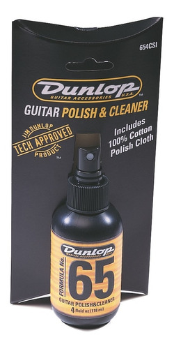 Limpador Polidor F65 Para Guitarra Baixo Com Flanela Dunlop