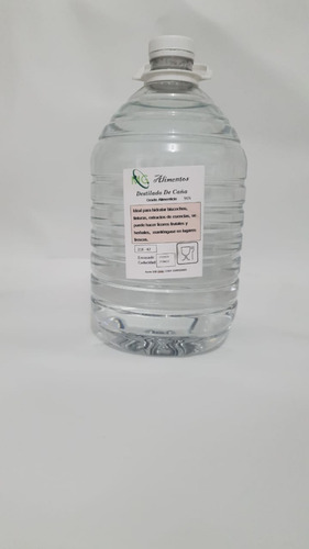 Imagen 3 de 5 de Alcohol Etílico Del 96 Caña Potable 10 L Grado Alimenticio