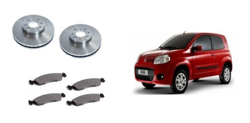 Discos Y Pastillas Freno Fiat Palio Novo Uno Way Atractive