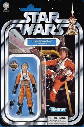 Boneco vintage de Luke Skywalker X Wing Pilot em Star Wars