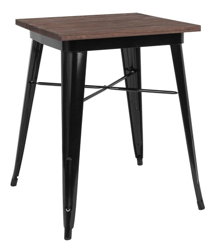 Flash Furniture Mesa Colorida Metal Madera 23.5  Ancho X