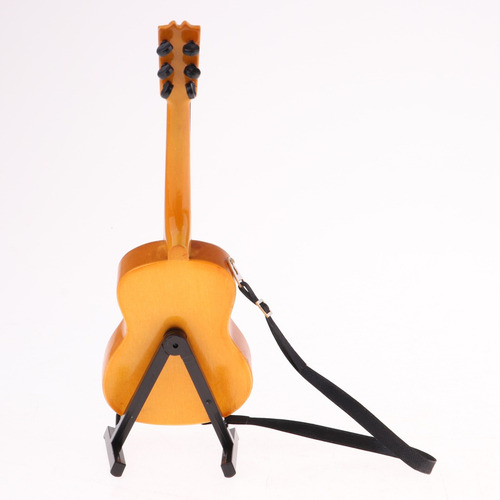 Imagen 7 de 11 de Guitarra Eléctrica De Madera De 1/6 De Escala Con Soporte