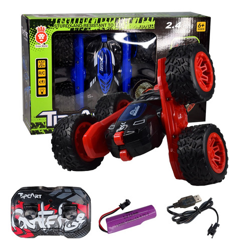 Auto A Radio Control Tip Cart Gira 360º Escala 1:28 Xdj-c020