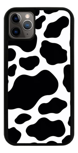Funda Uso Rudo Tpu Para iPhone Animal Print Vaca Manchas 01
