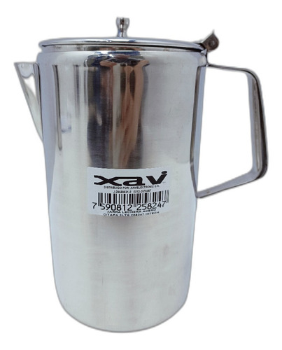 Jarra Lechera Leche Cafetera Cafe Acero C/tapa 2 Hitech 9138