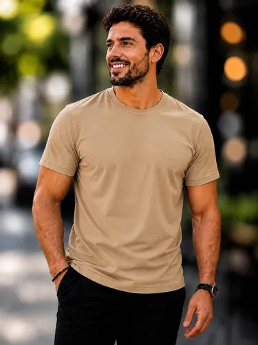 MLB 6214290564 Camisa Basica Algodao Masculina Slim Fit Lisa Blusa Premium JM