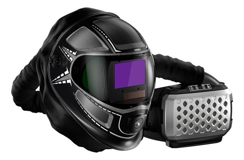 Máscara Solda Automática Com Filtro/lanterna 180ºcor Real/8k