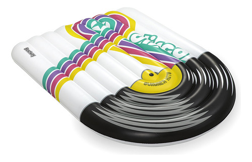 Inflable Salvavidas Montable Bestway Diseño Vinilo Dj 196 Cm Color Blanco