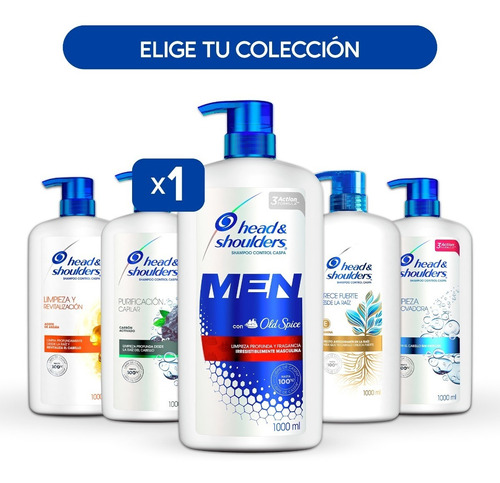 1 Shampoo Head & Shoulders 1000ml - Colección