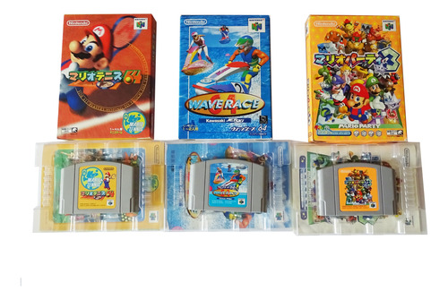 Pack 3 Juegos N64 /mario Tenis/ Wave Race/ Mario Party 3 