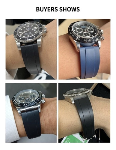 Correa De Reloj De Silicona Libre De Polvo For Rolex Dayton